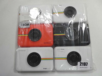 Lot 2197 - 6 Polaroid Snap Touch LCD screen instant print...