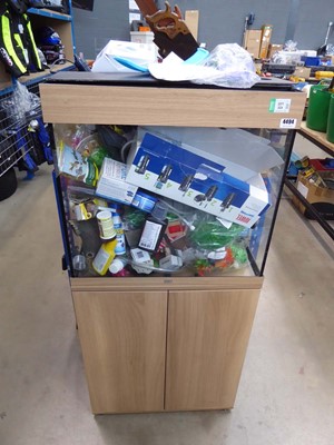 Lot 4494 - Juwel fish tank with large assortment of...