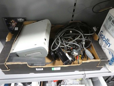 Lot 2220 - X Box 360 along with X Box 360 connect cables,...