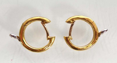 Lot A pair of 18ct yellow gold Roberto Coin ear...