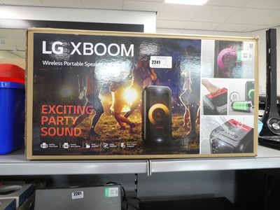 Lot 2241 - Boxed LG Xboom XL5S bluetooth smart speaker