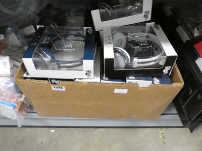 Lot 2233 - Box containing Sound Geek over ear headphones