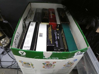 Lot 2236 - Box containing various PC and Atari games