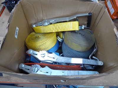 Lot 4501 - Box containing assortment of ratchet straps