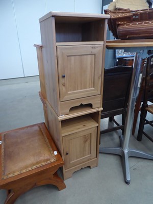 Lot 5108 - Pair of Ikea pine finished bedside cabinets