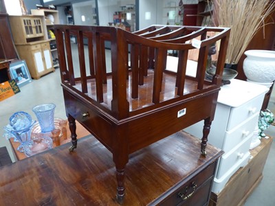 Lot 5115 - Edwardian mahogany Canterbury