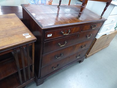 Lot 5116 - Georgian chest of 2 over 3 drawers