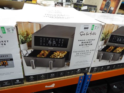 Lot 3043 - Dual basket air fryer