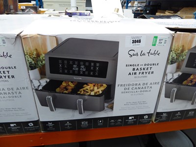 Lot 3046 - Dual basket air fryer