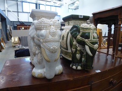 Lot 5122 - 2 elephant garden seats