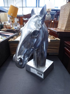 Lot 5129 - Metal figure of horses head