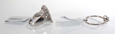 Lot 806 - A silver Gemporia cluster ring set small...