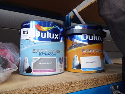 Lot 4413 - 2 tubs of Dulux Easy care paint