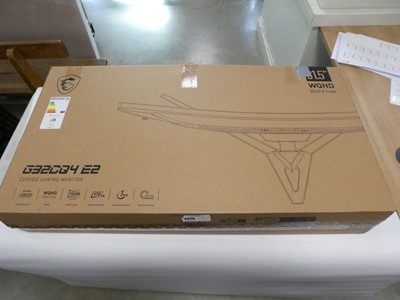 Lot 2275 - MSi G32CQ4E2 curved gaming monitor, boxed