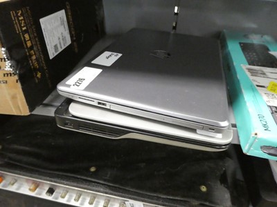 Lot 2276 - HP and Dell laptops (2) - no storage, for parts