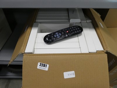 Lot 2281 - Box containing Sky remotes