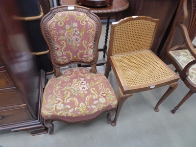 Lot 5230 - Upholstered Victorian nursing chair, plus...