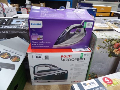 Lot 3090 - Philips steam iron plus a Polti steam iron