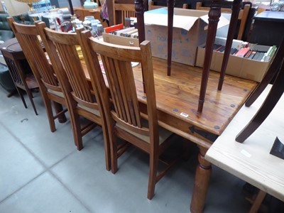 Lot 5172 - Jali dining table with 6 chairs