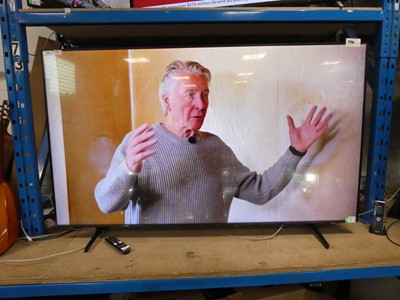 Lot 2299 - Samsung 65" TV DU8000 with stand, box and...