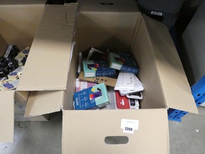 Lot 2300 - Box containing various mobile phone cases