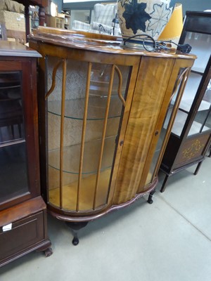 Lot 5184 - 1960's walnut china cabinet