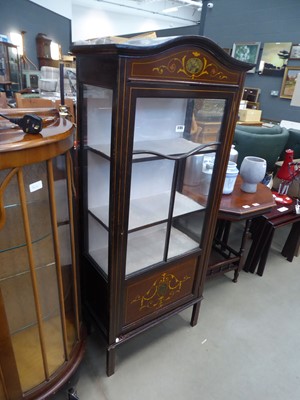 Lot 5185 - Edwardian single door china cabinet with...