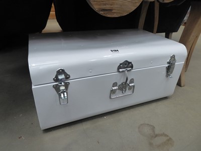 Lot 5194 - 2 painted tin trunks