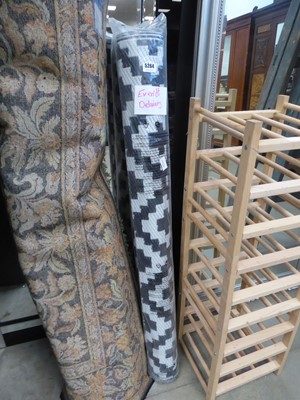 Lot 5264 - 2 plastic black and white mats