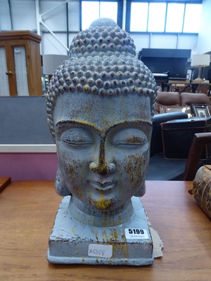 Lot 5199 - Resin Buddhas head