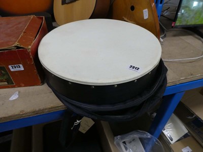 Lot 2312 - Irish Bodhran 16"/40cm drum and cifin