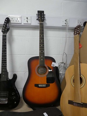 Lot 2321 - Encore acoustic guitar and case