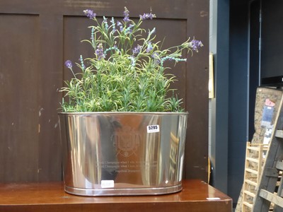 Lot 5295 - Champagne bucket with flowers