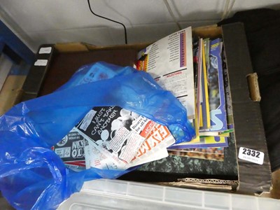 Lot 2332 - Box containing various football programmes