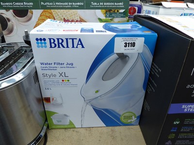 Lot 3110 - Brita water filter jug plus a bamboo cheese...