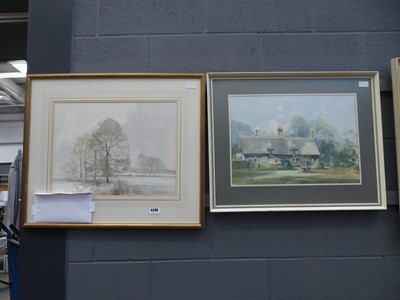 Lot 5296 - Stanley Orchart watercolour, plus David Green...