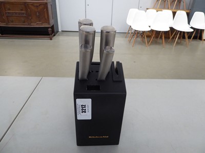 Lot 3212 - Kitchenaid knife block and knife set