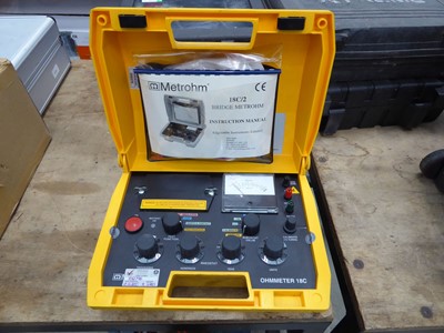 Lot 4452 - Ohmmeter 18C/2 bridge Metrohm