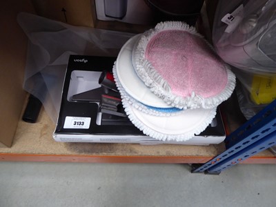 Lot 3133 - Loose floor cleaning pads plus two Dyson home...