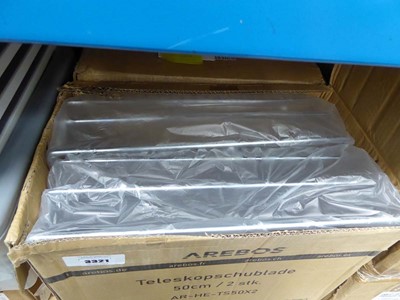 Lot 3321 - 3 boxes of wired shelf drawers