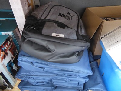 Lot 3257 - Puma backpack and stack of shopping cooler bags