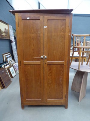 Lot 5326 - Oak double door cupboard