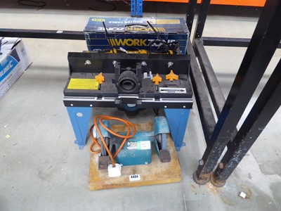 Lot 4464 - Workzone router table, a Black & Decker double...