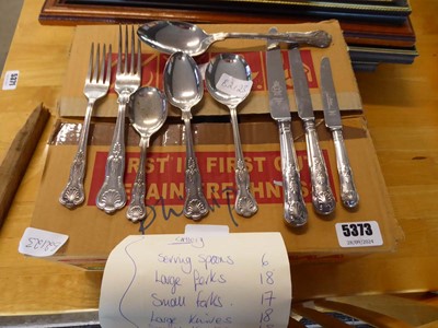 Lot 5373 - Qty of Kings patterned cutlery