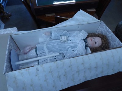 Lot 5384 - Boxed porcelain doll