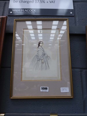 Lot 5389 - Print of Edwardian lady