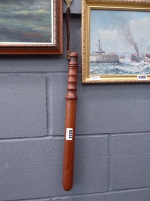 Lot 5394 - Turned wooden truncheon