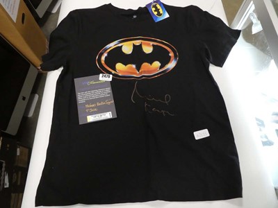 Lot 2479 - Batman Michael Keaton signed tshirt with COA