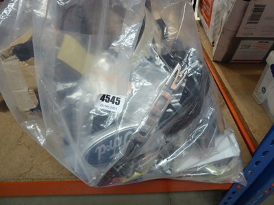 Lot 4545 - Bag containing an assortment of car parts to...