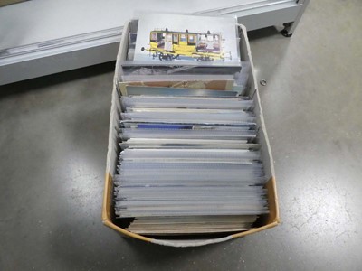 Lot 2510 - Box containing various train postcards